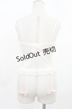 画像2: Swankiss / ガーター風ボーン入りキャミソール Free ピンク H-25-03-06-1029-CA-TO-NS-ZH
