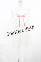 Swankiss / レース切替ベビードール Free オフ/レッド H-25-03-06-1030-CA-TO-NS-ZH