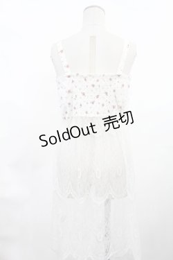 画像2: Swankiss / レース切替ベビードール Free オフ/レッド H-25-03-06-1030-CA-TO-NS-ZH