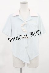 Swankiss / キャンディ付きパイルシャツ Free サックス H-25-03-06-1032-CA-BL-NS-ZH
