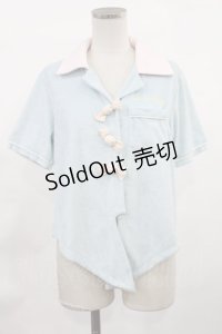 Swankiss / キャンディ付きパイルシャツ Free サックス H-25-03-06-1032-CA-BL-NS-ZH