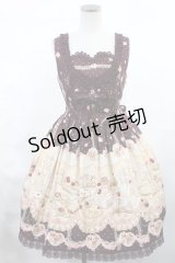 BABY,THE STARS SHINE BRIGHT / Merry Sweet Castle柄ハートジャンパースカート Free ブラウン H-25-03-06-1004-BA-OP-NS-ZH