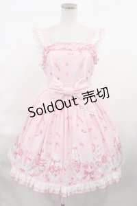Angelic Pretty / MIRACLECANDYドットチュールジャンパースカート【難有】 Free ピンク H-25-03-06-1007-AP-OP-NS-ZH