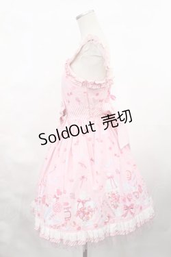 画像2: Angelic Pretty / MIRACLECANDYドットチュールジャンパースカート【難有】 Free ピンク H-25-03-06-1007-AP-OP-NS-ZH
