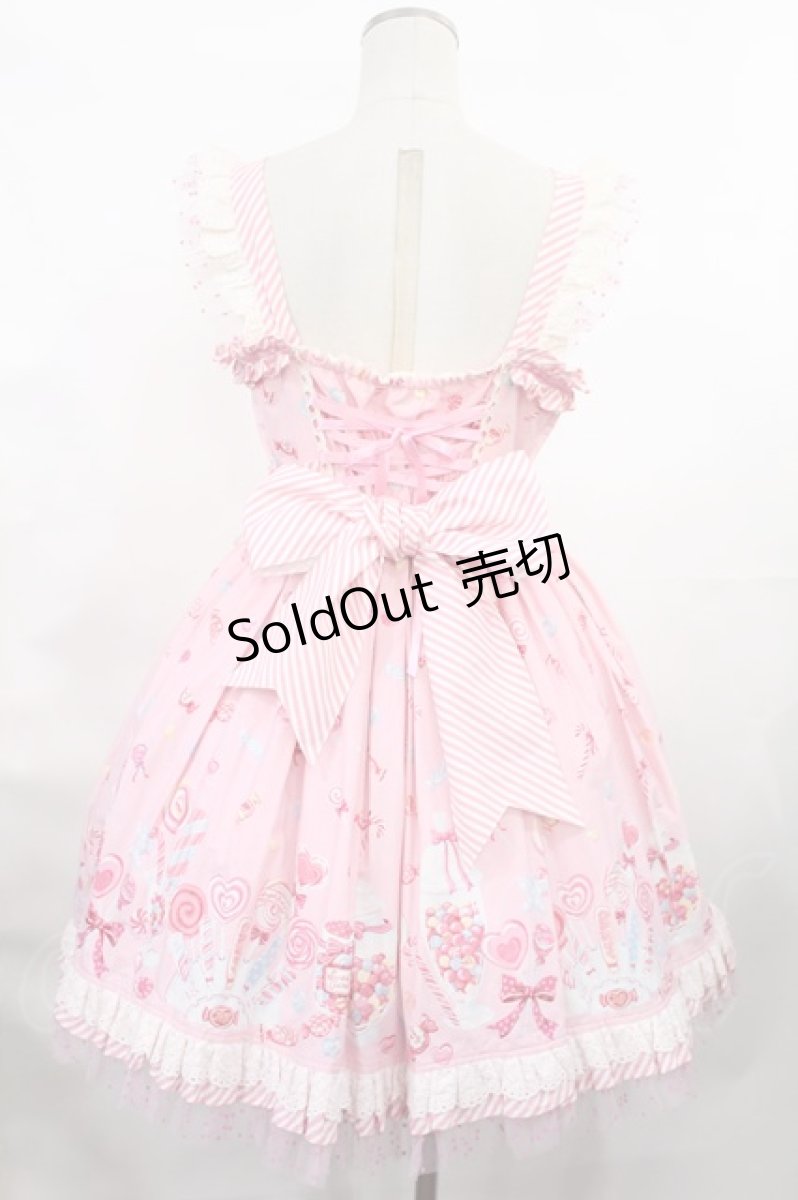 画像3: Angelic Pretty / MIRACLECANDYドットチュールジャンパースカート【難有】 Free ピンク H-25-03-06-1007-AP-OP-NS-ZH (3)