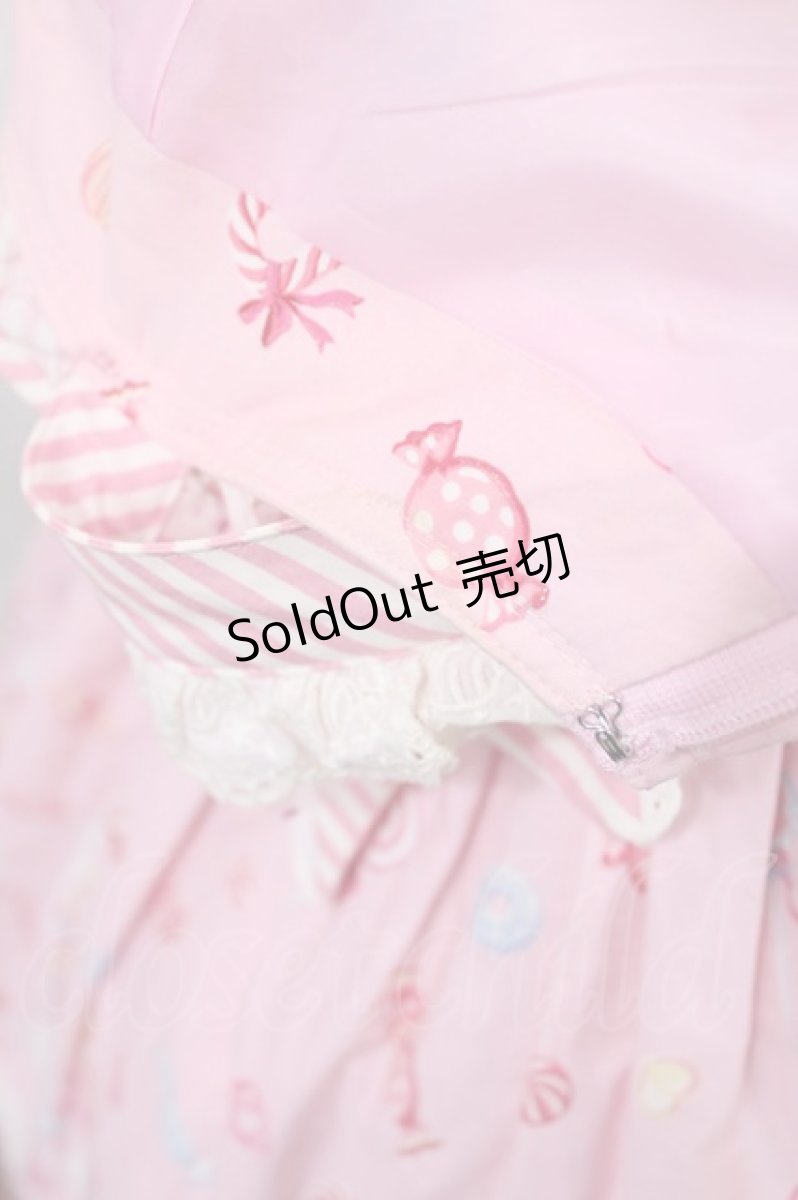 画像4: Angelic Pretty / MIRACLECANDYドットチュールジャンパースカート【難有】 Free ピンク H-25-03-06-1007-AP-OP-NS-ZH (4)