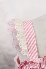 画像7: Angelic Pretty / MIRACLECANDYドットチュールジャンパースカート【難有】 Free ピンク H-25-03-06-1007-AP-OP-NS-ZH (7)