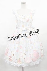 Angelic Pretty / Wonder Cookieジャンパースカート Free サックス H-25-03-06-1002-AP-OP-NS-ZH