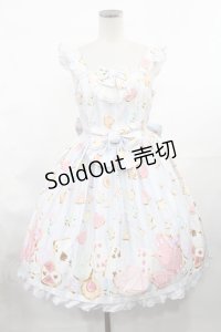 Angelic Pretty / Wonder Cookieジャンパースカート Free サックス H-25-03-06-1002-AP-OP-NS-ZH