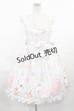 画像1: Angelic Pretty / Wonder Cookieジャンパースカート Free サックス H-25-03-06-1002-AP-OP-NS-ZH