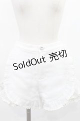 Swankiss / オーガンジーフリルパンツ Free オフ H-25-03-06-1018-CA-PA-NS-ZH