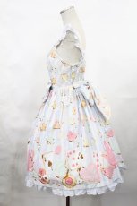画像2: Angelic Pretty / Wonder Cookieジャンパースカート Free サックス H-25-03-06-1002-AP-OP-NS-ZH (2)
