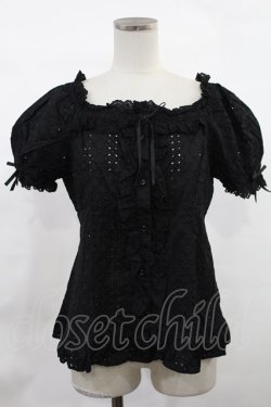 画像1: Angelic Pretty / Nostalgic Gardenブラウス Free ブラック H-25-03-06-1024-AP-BL-NS-ZH