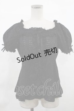 画像1: Angelic Pretty / Nostalgic Gardenブラウス Free ブラック H-25-03-06-1024-AP-BL-NS-ZH