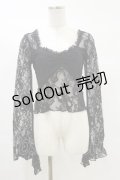 KILL STAR / Dolor Top XS 黒 H-25-03-06-014-SL-CO-KB-ZH