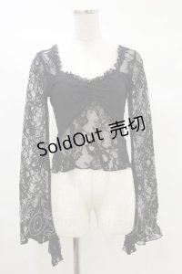 KILL STAR / Dolor Top XS 黒 H-25-03-06-014-SL-CO-KB-ZH