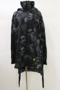KILL STAR / Tzompantli Oversized Hoodie S 黒 H-25-03-06-019-SL-TO-KB-ZI