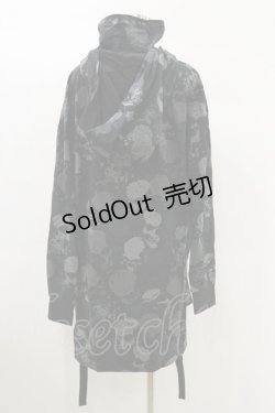 画像2: KILL STAR / Tzompantli Oversized Hoodie S 黒 H-25-03-06-019-SL-TO-KB-ZI