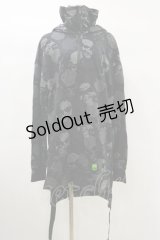 KILL STAR / Tzompantli Oversized Hoodie S 黒 H-25-03-06-020-SL-TO-KB-ZI