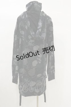画像2: KILL STAR / Tzompantli Oversized Hoodie S 黒 H-25-03-06-020-SL-TO-KB-ZI