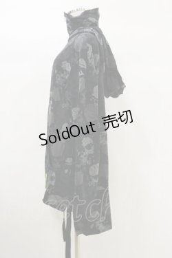 画像3: KILL STAR / Tzompantli Oversized Hoodie S 黒 H-25-03-06-020-SL-TO-KB-ZI
