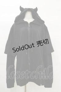 KILL STAR / Watch The Skies Hoodie L 黒 H-25-03-06-021-SL-TO-KB-ZH
