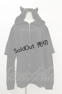 画像1: KILL STAR / Watch The Skies Hoodie L 黒 H-25-03-06-021-SL-TO-KB-ZH