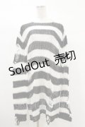 KILL STAR / Pugsley Knit Sweater L 黒×白 H-25-03-06-003-SL-TO-KB-OS