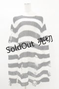 KILL STAR / Pugsley Knit Sweater L 黒×白 H-25-03-06-005-SL-TO-KB-ZH