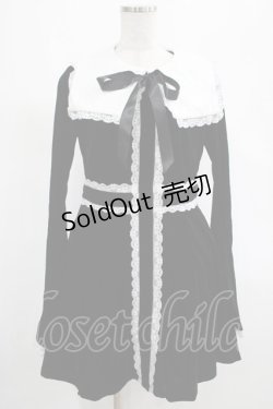 画像1: KILL STAR / Infinity Coven Long Sleeve Dress M 黒×白 H-25-03-07-1001-SL-OP-KB-ZH
