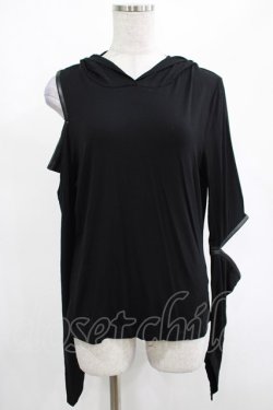 画像1: KILL STAR / Morwen Hooded Top L 黒 H-25-03-07-1033-SL-TO-KB-ZH