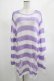 画像1: KILL STAR / Viola Knit Sweater L ホワイト×パープル H-25-03-07-1034-SL-TO-KB-ZH (1)