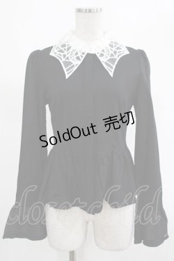 画像1: KILL STAR / Morgana Shirt XS 黒×白 H-25-03-07-1035-SL-BL-KB-ZH