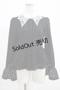 KILL STAR / Morgana Shirt XS 黒×白 H-25-03-07-1037-SL-BL-KB-ZH