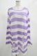 画像1: KILL STAR / Viola Knit Sweater L ホワイト×パープル H-25-03-07-1038-SL-TO-KB-ZH (1)