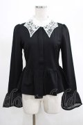 KILL STAR / Morgana Shirt XS 黒×白 H-25-03-07-1039-SL-BL-KB-ZH