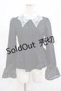 KILL STAR / Morgana Shirt XS 黒×白 H-25-03-07-1039-SL-BL-KB-ZH