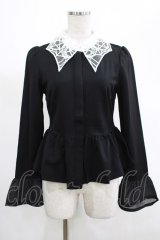 KILL STAR / Morgana Shirt XS 黒×白 H-25-03-07-1039-SL-BL-KB-ZH