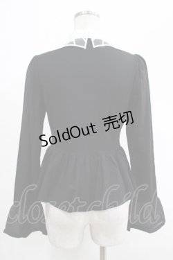 画像3: KILL STAR / Morgana Shirt XS 黒×白 H-25-03-07-1039-SL-BL-KB-ZH