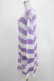 画像2: KILL STAR / Viola Knit Sweater M ホワイト×パープル H-25-03-07-1040-SL-TO-KB-ZH (2)