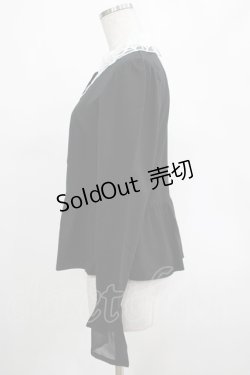画像2: KILL STAR / Morgana Shirt S 黒×白 H-25-03-07-1043-SL-BL-KB-ZH