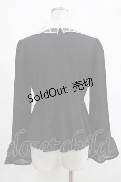 画像3: KILL STAR / Morgana Shirt S 黒×白 H-25-03-07-1043-SL-BL-KB-ZH