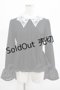 KILL STAR / Morgana Shirt M 黒×白 H-25-03-07-1045-SL-BL-KB-ZH