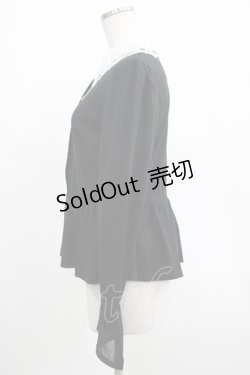 画像2: KILL STAR / Morgana Shirt M 黒×白 H-25-03-07-1045-SL-BL-KB-ZH