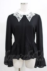 KILL STAR / Morgana Shirt M 黒×白 H-25-03-07-1047-SL-BL-KB-ZH