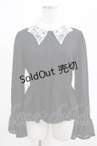 KILL STAR / Morgana Shirt M 黒×白 H-25-03-07-1047-SL-BL-KB-ZH