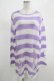 画像1: KILL STAR / Viola Knit Sweater M ホワイト×パープル H-25-03-07-1048-SL-TO-KB-ZI (1)