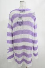 画像3: KILL STAR / Viola Knit Sweater M ホワイト×パープル H-25-03-07-1048-SL-TO-KB-ZI (3)