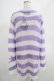 画像3: KILL STAR / Viola Knit Sweater M ホワイト×パープル H-25-03-07-1048-SL-TO-KB-ZI (3)