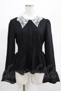 KILL STAR / Morgana Shirt M 黒×白 H-25-03-07-1049-SL-BL-KB-ZI